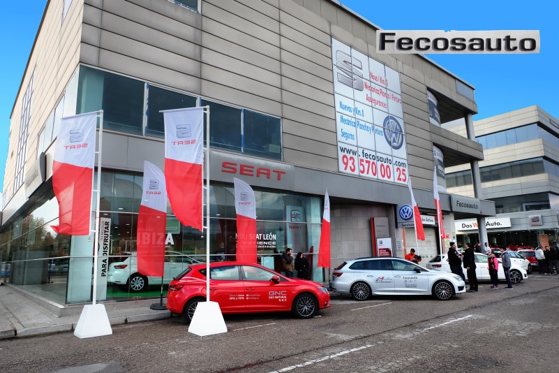 SEAT León TGI en Mollet del Vallès, Barcelona, a gas natural comprimido en Fecosauto dando Gas … de GNC