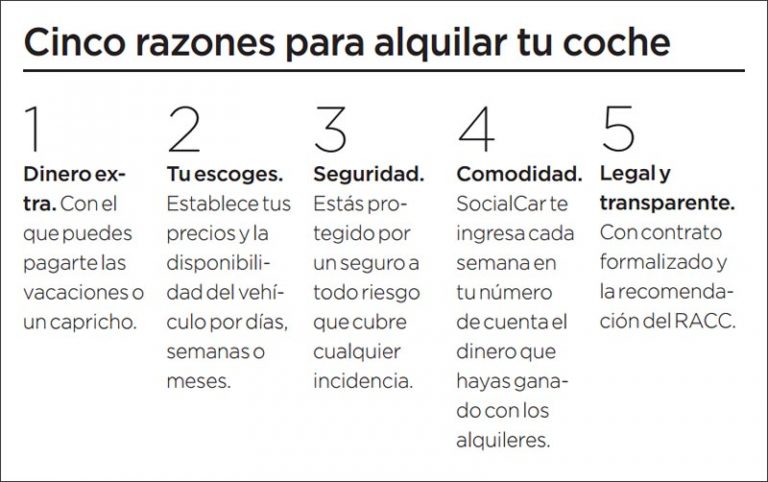 Alquila tu coche y gana dinero