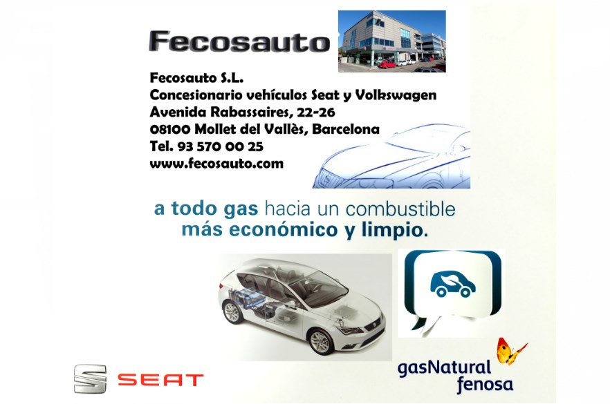 Fecosauto S.L. dando Gas…de GNC, concesionario SEAT y Volkswagen en Mollet del Vallès Barcelona