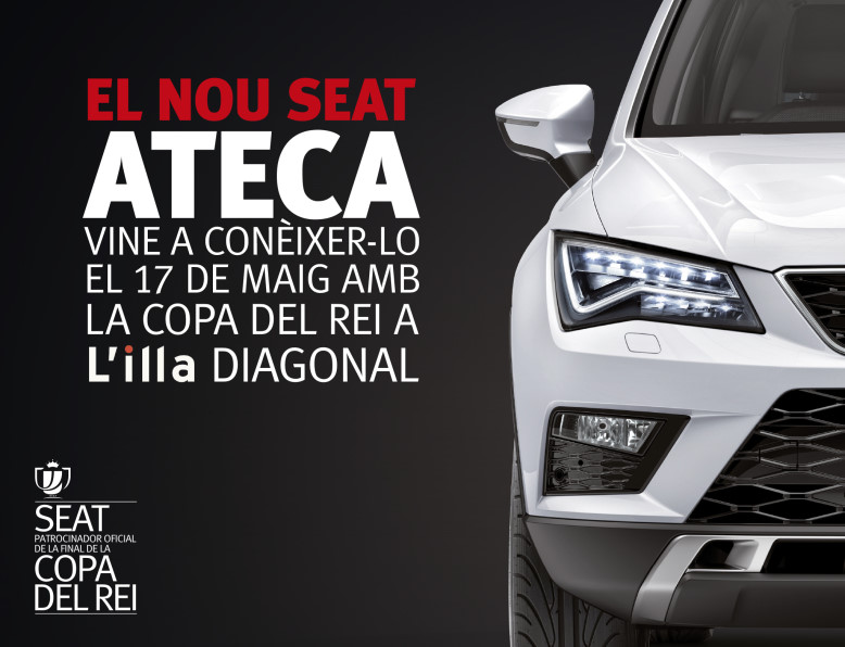 Fecosauto S.L. Concesionario SEAT/Volkswagen en Mollet del Vallès, Barcelona , final Copa del Rey Fútbol, Nuevo SEAT Ateca